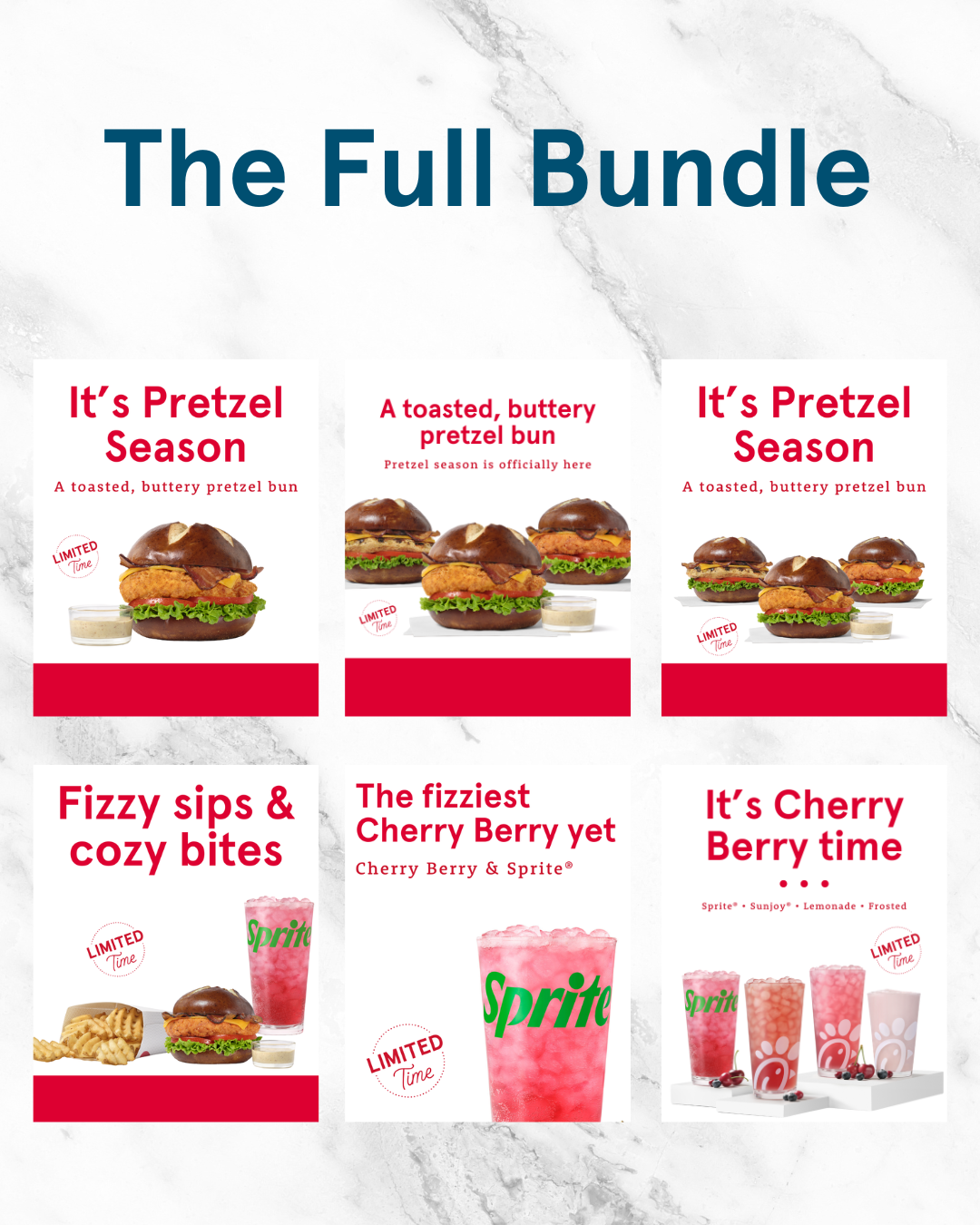 Cherry Berry & Pretzel Bun Social Media Template