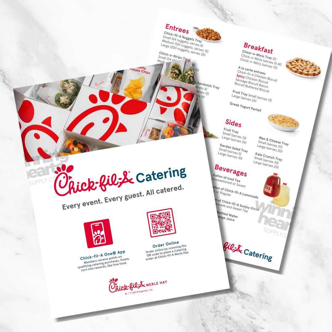Catering Handout Canva Template