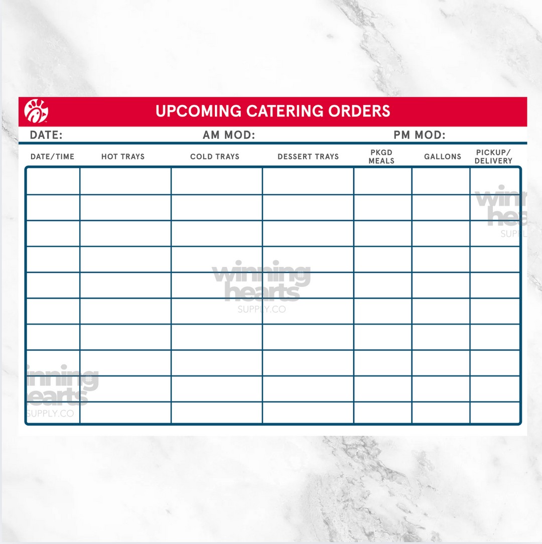 Catering Whiteboard