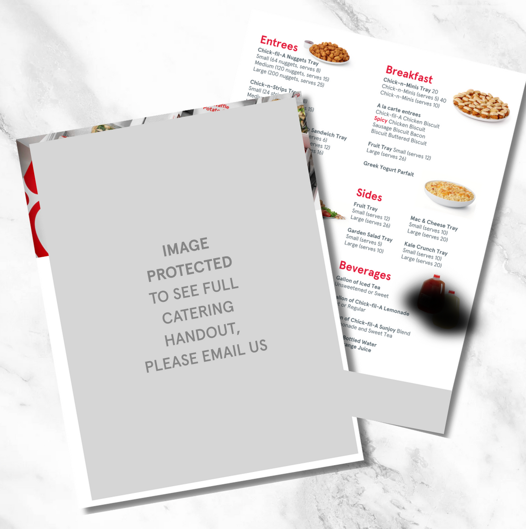 Catering Handout Canva Template