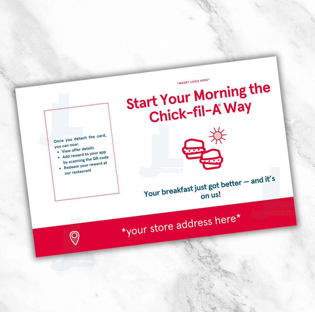 Breakfast BOG Card Backer Template