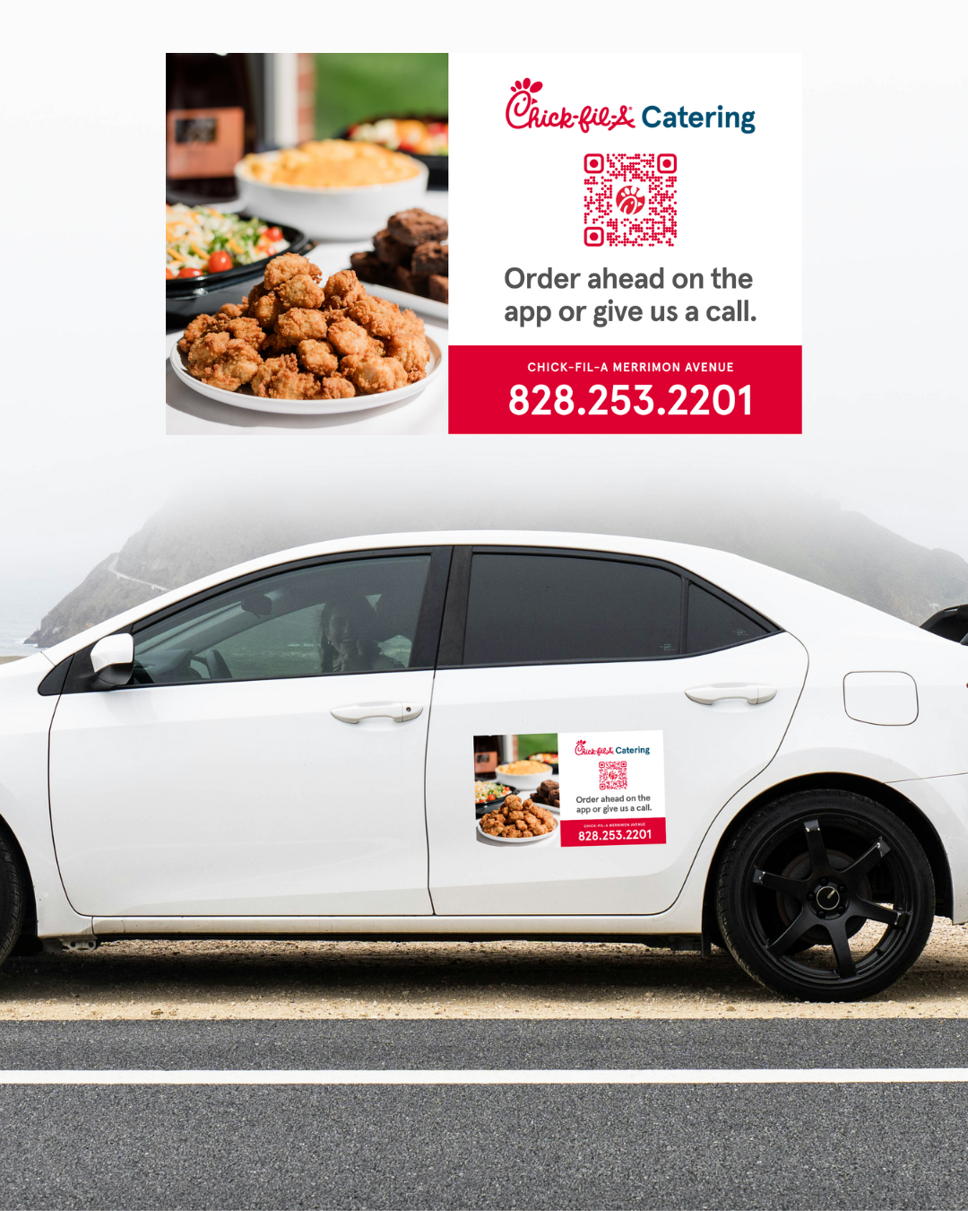 Catering Car Magnet (Horizontal - 25 x 15)