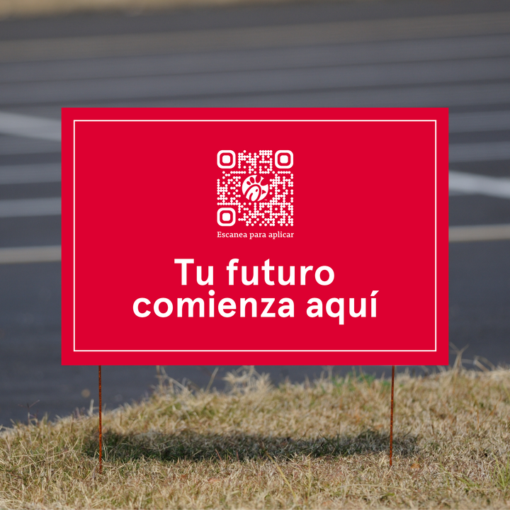 Your Future Starts Here - Hiring Yard Sign