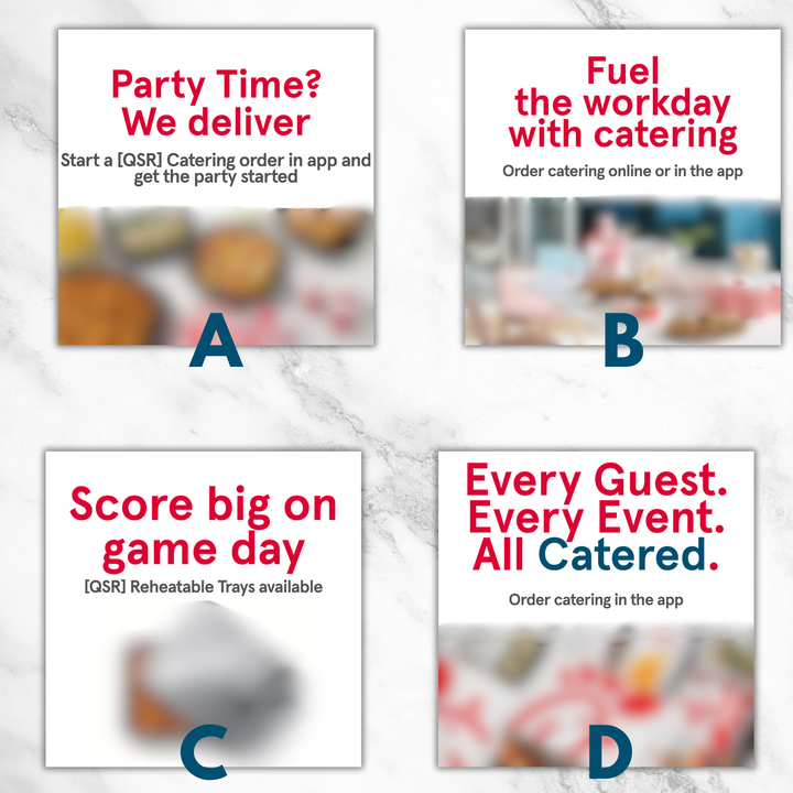 Catering Perforated Window Clings