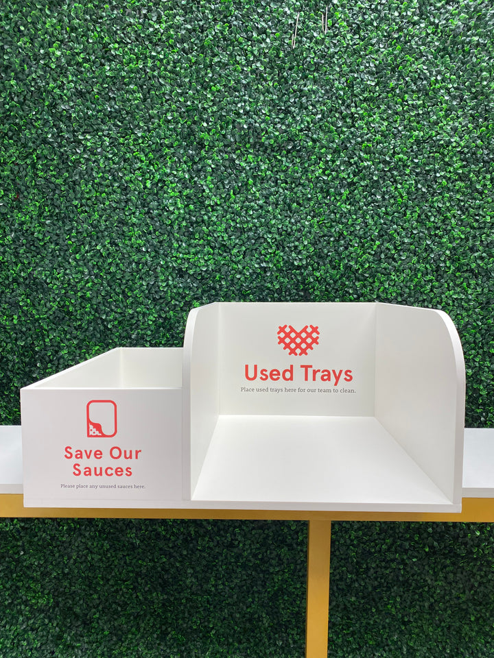 CUSTOM Sauce & Tray Organizer – Trash Can Topper
