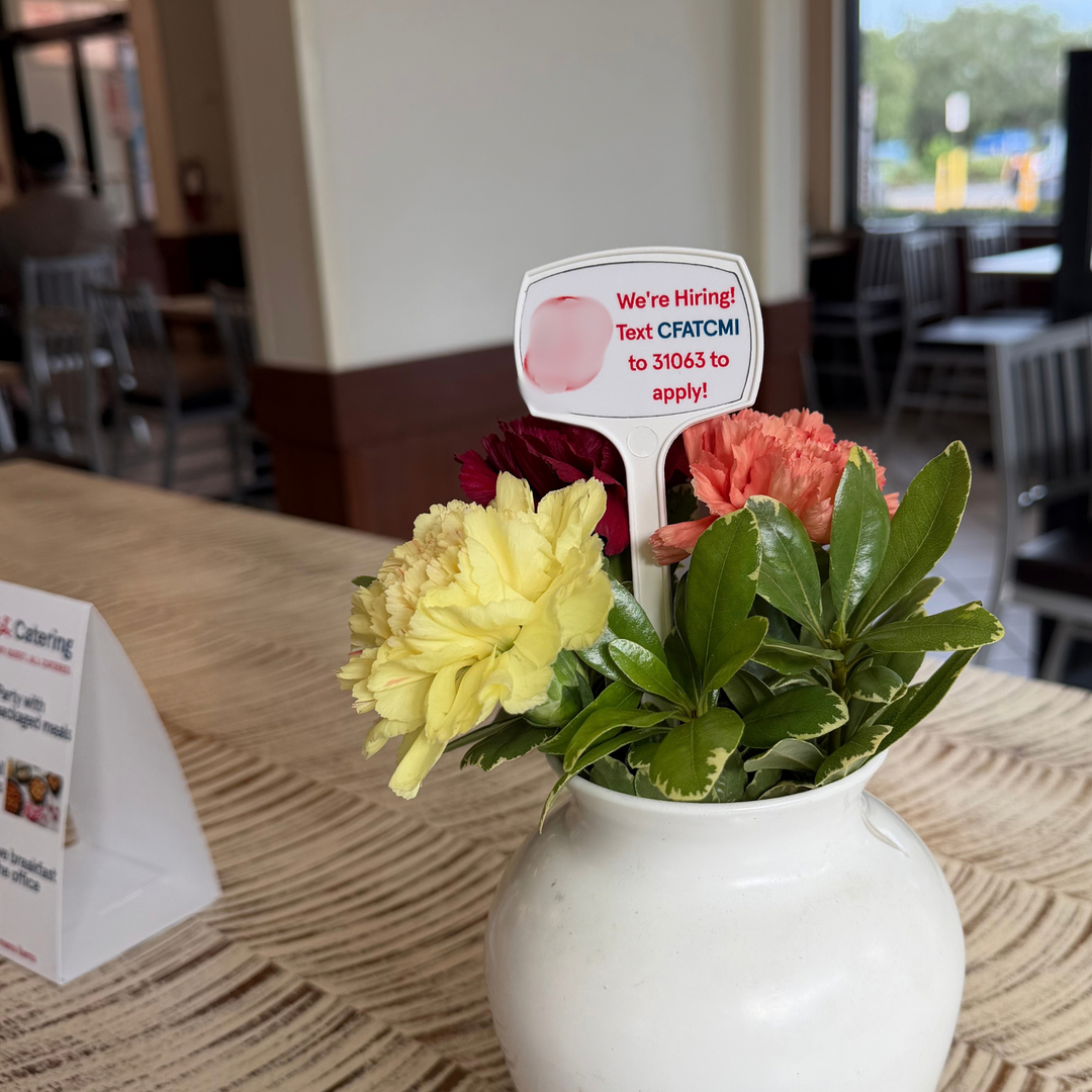 Flower Vase Promo Signs