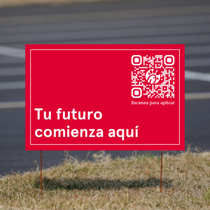 Your Future Starts Here - Hiring Yard Sign