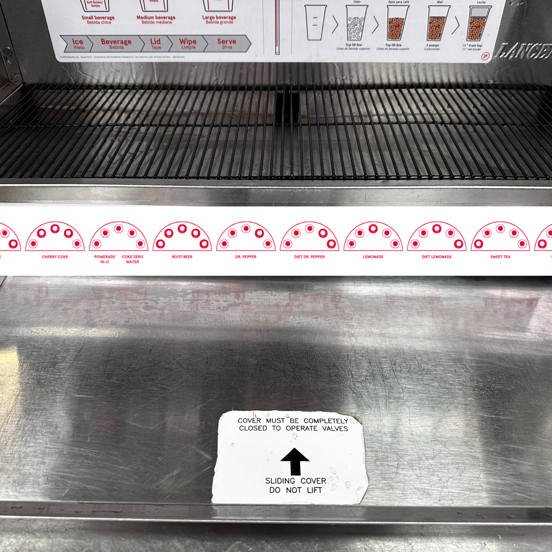 Drink Tower Lid Decal