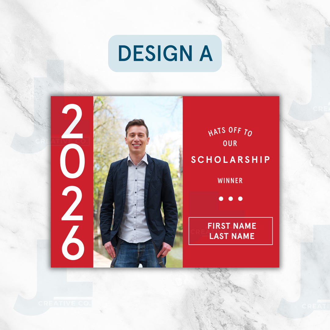 Scholarship Winner Lawn Signs