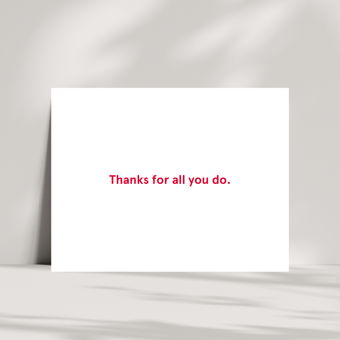 Team Member Appreciation Cards