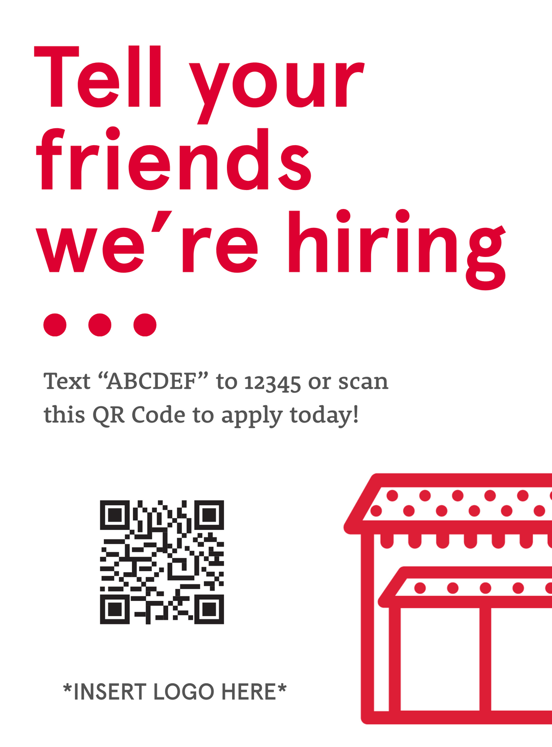 Custom Hiring Window Clings