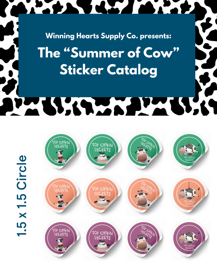The Collectible Cows – Sticker Set (4-Pack)