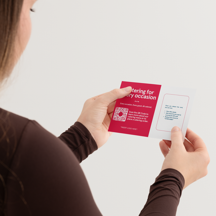 Catering BOG Backer Cards