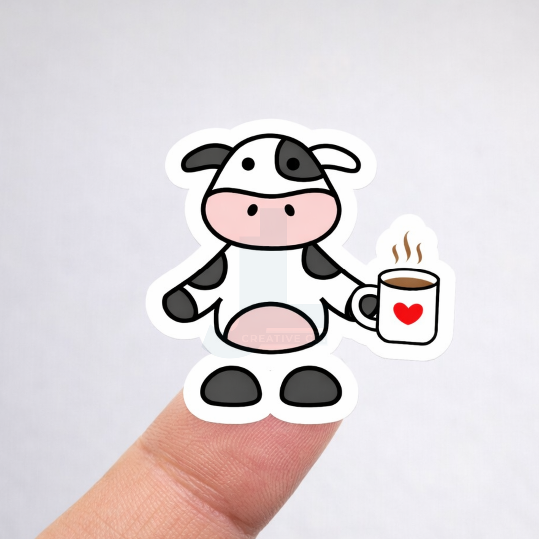 Dancing Cow Stickers