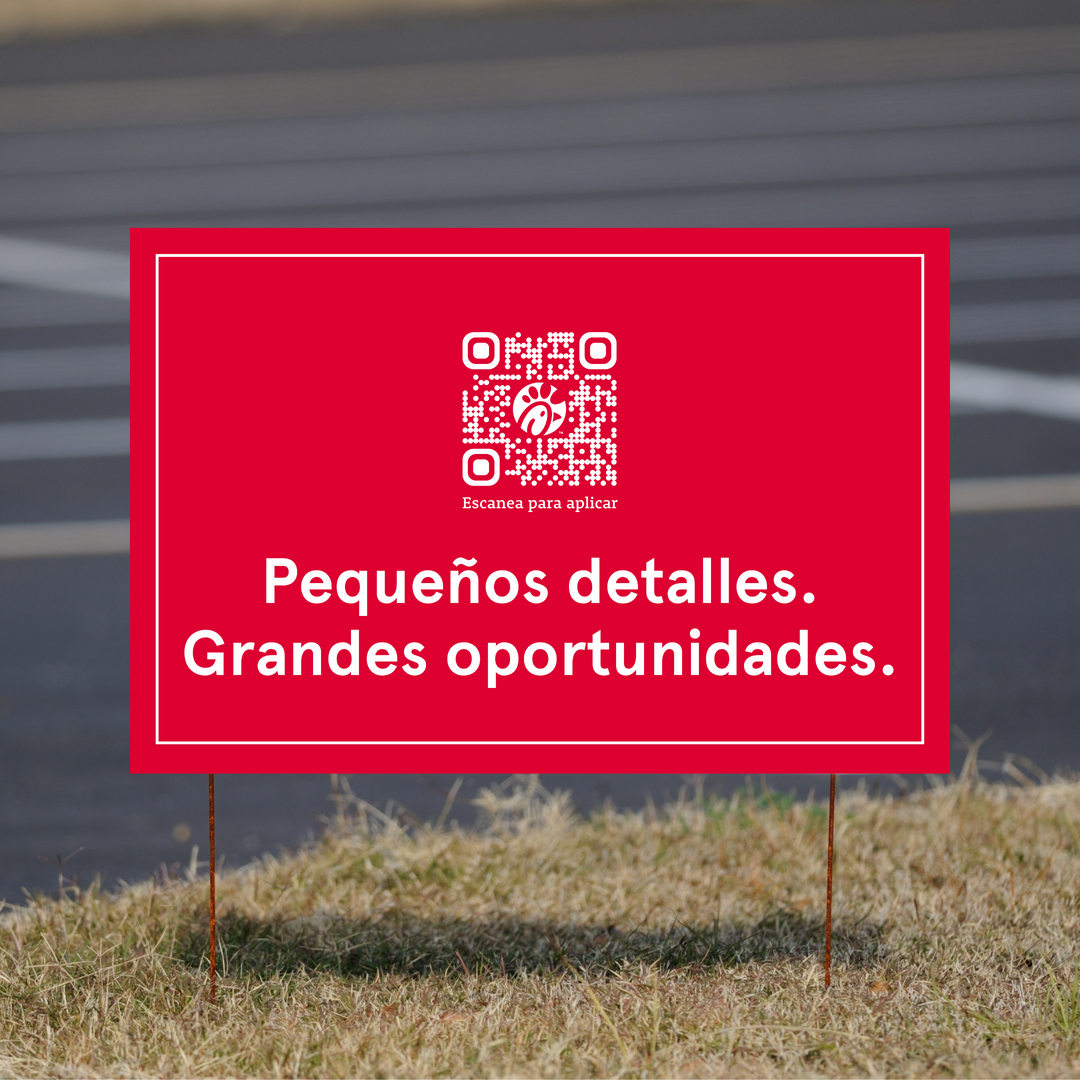 Little Things. Big Opportunities - Hiring Yard Sign