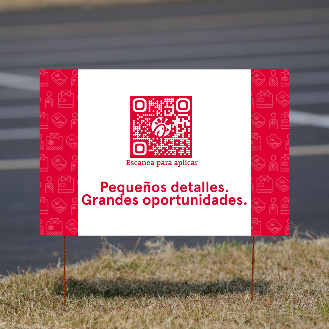 Little Things. Big Opportunities - Hiring Yard Sign