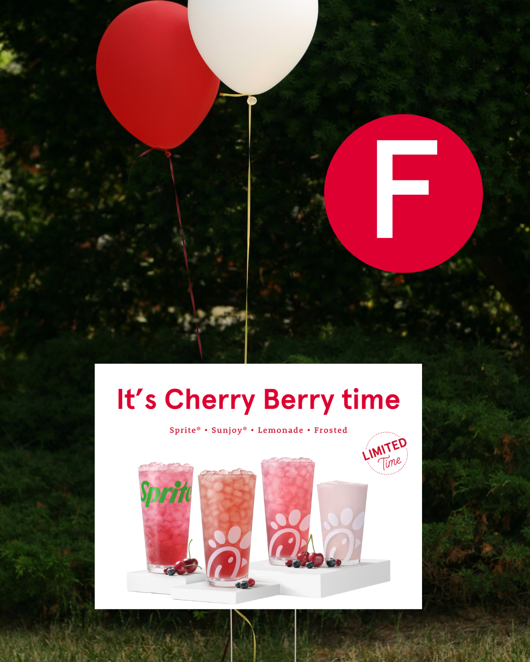 Cherry Berry + Pretzel Bun Lawn Signs