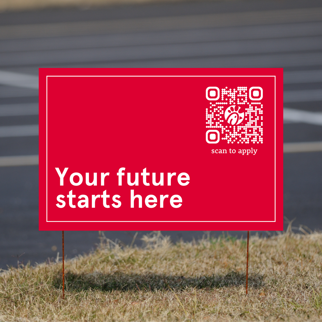 Your Future Starts Here - Hiring Yard Sign
