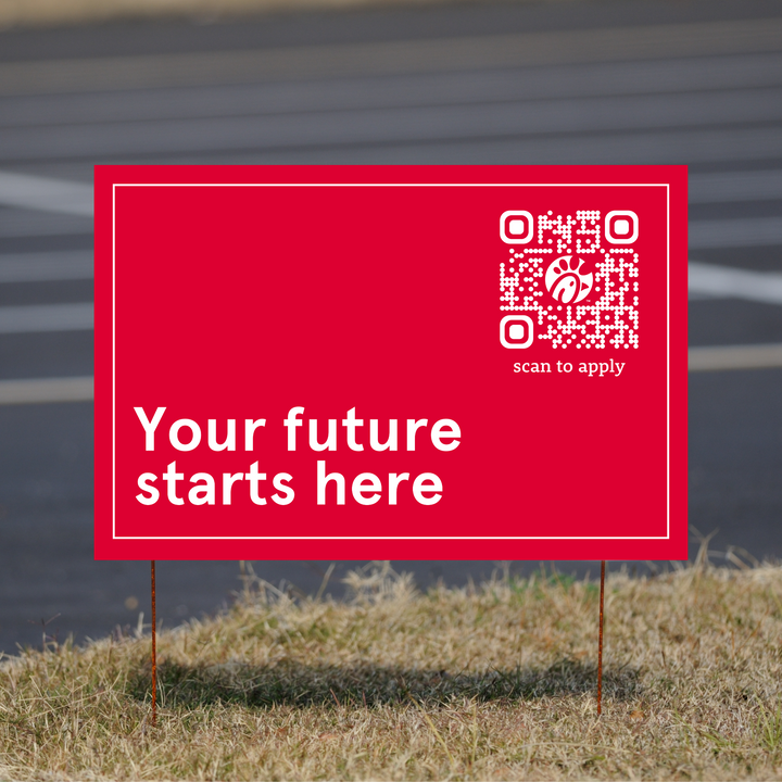 Your Future Starts Here - Hiring Yard Sign