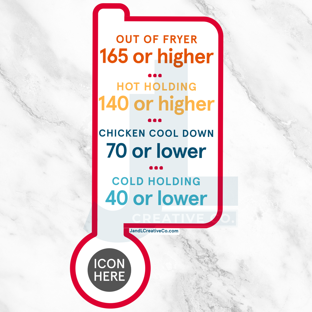 Food Safe Temperature Stickers