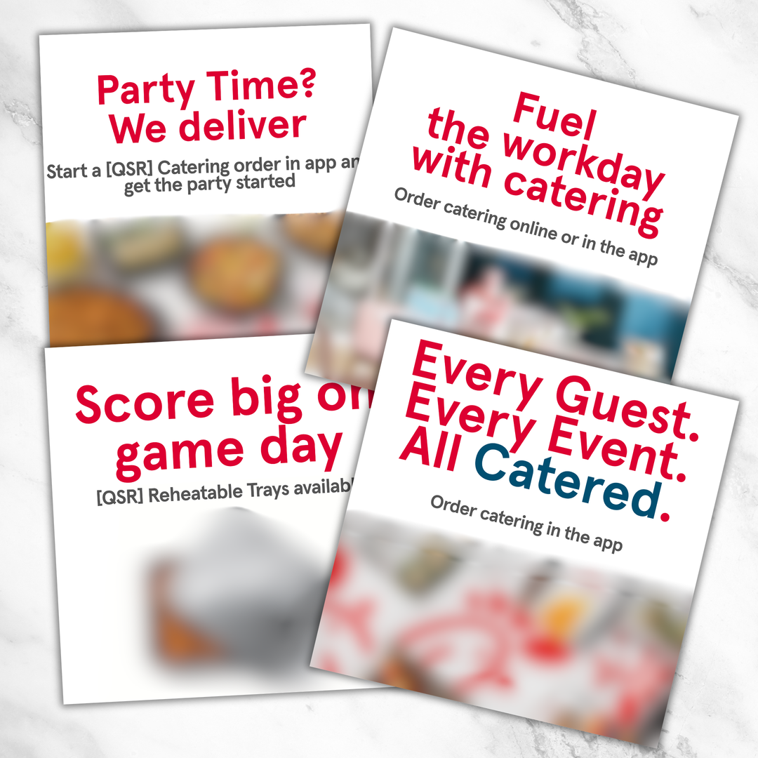 Catering Perforated Window Clings