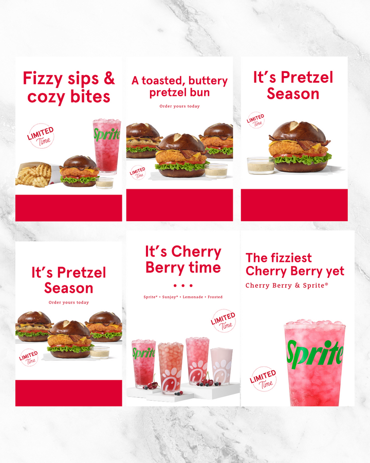Cherry Berry & Pretzel Bun Window Clings