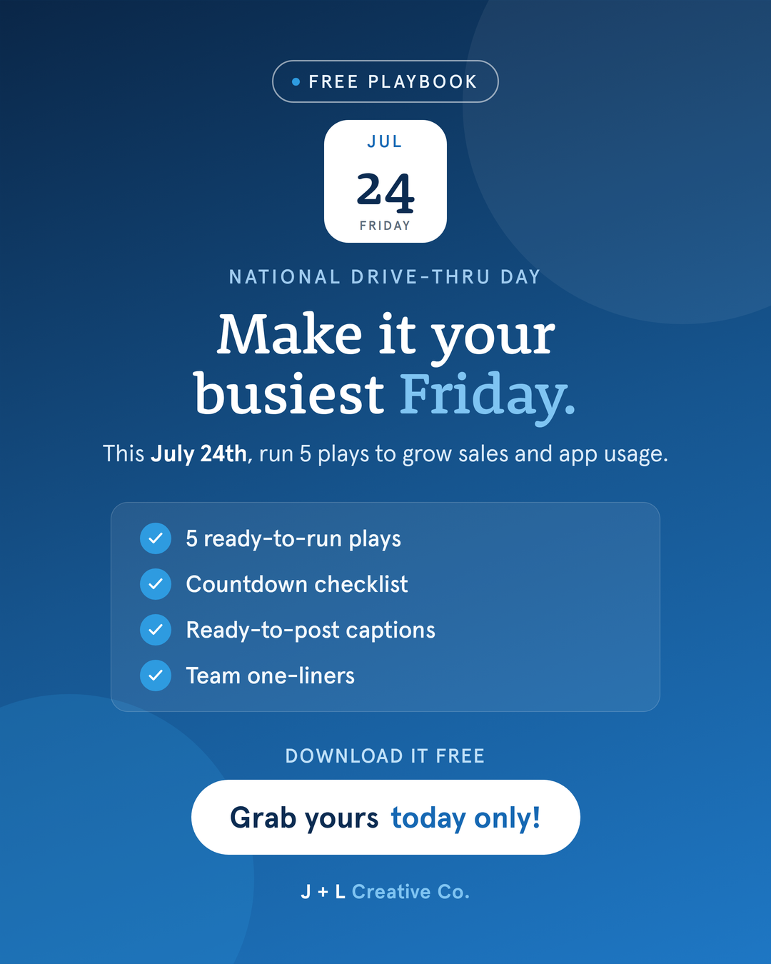 National Drive Thru Day Playbook