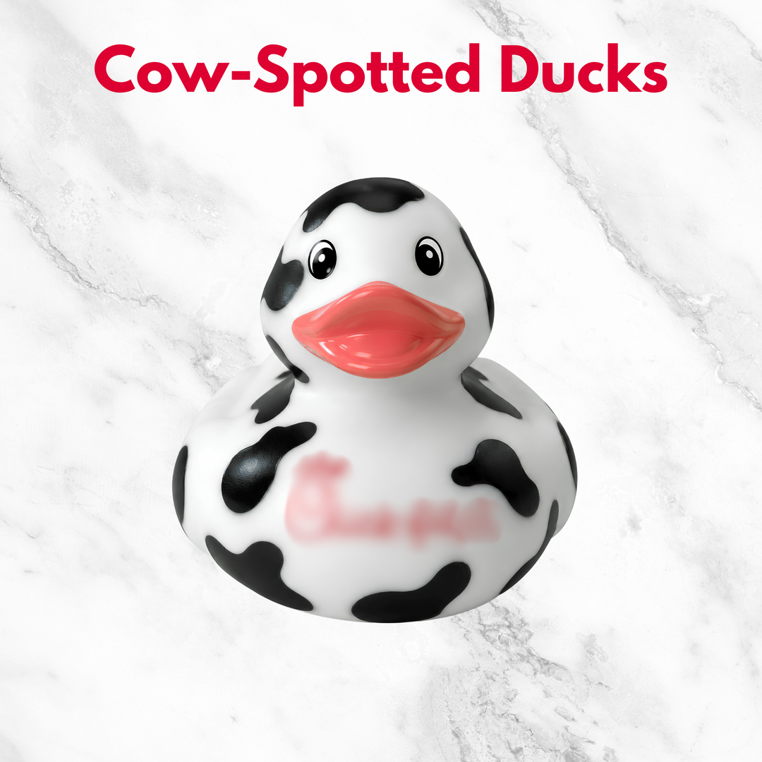 Cow Spotted Rubber Ducks