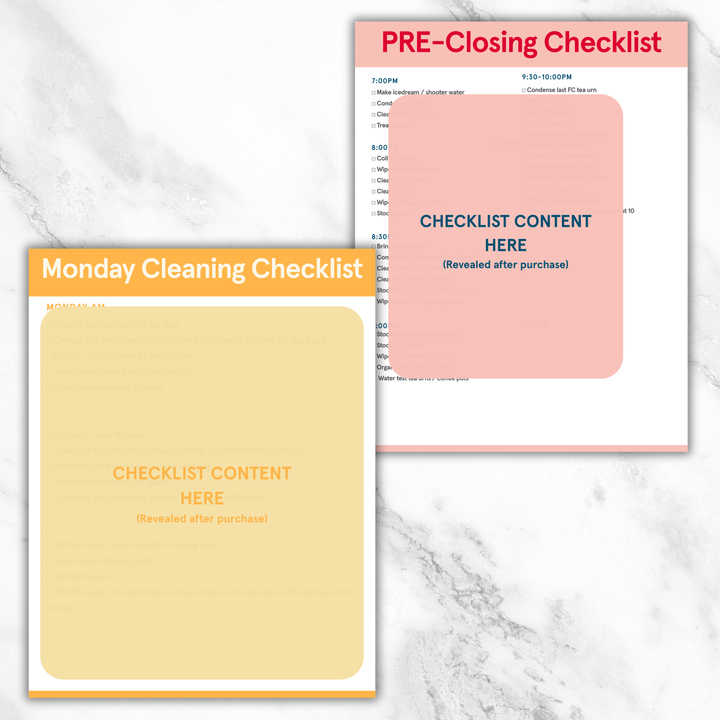 Operational Checklists