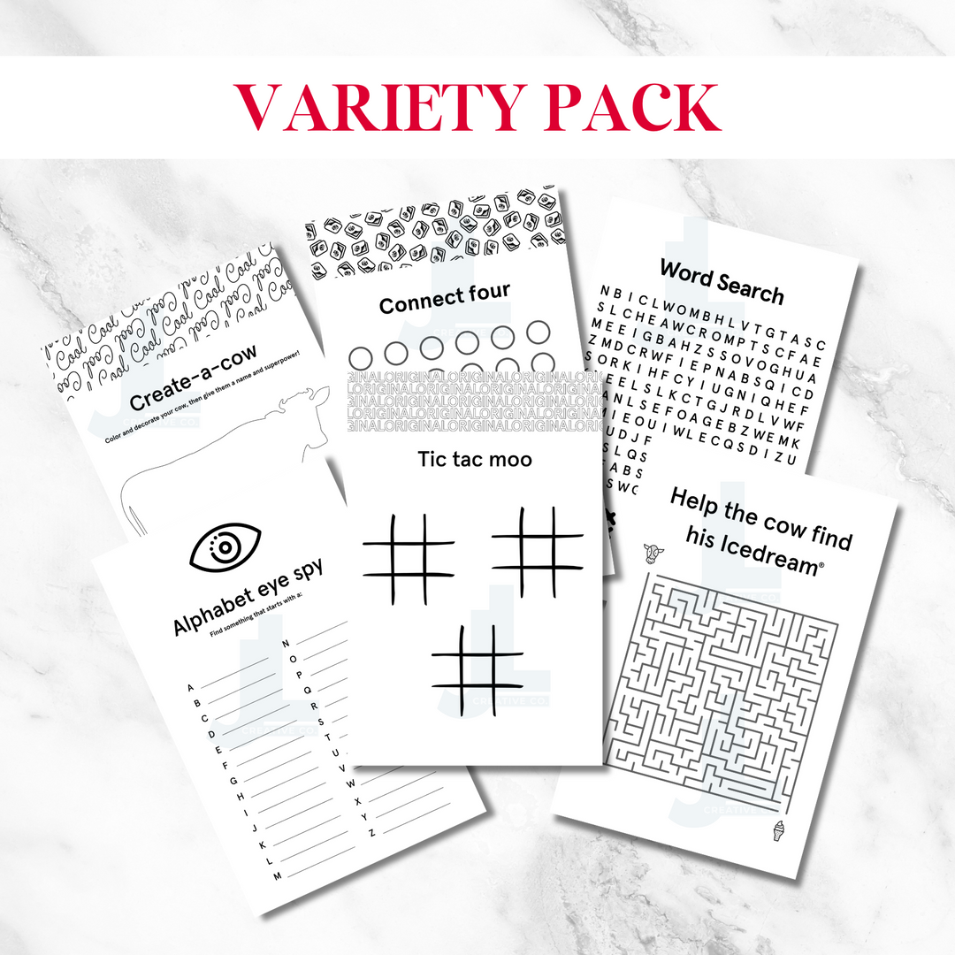 Half-Sheet Activity Pages