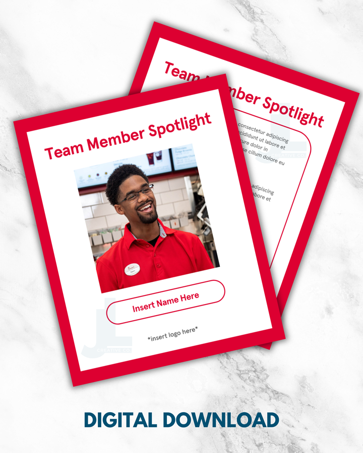 Team Member Spotlight Canva Template