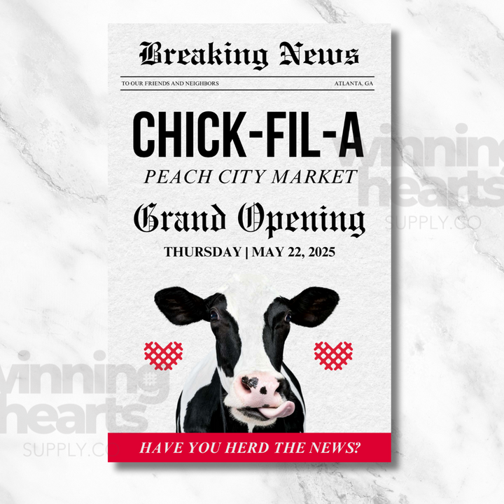 Grand Opening Newspaper – Custom Design