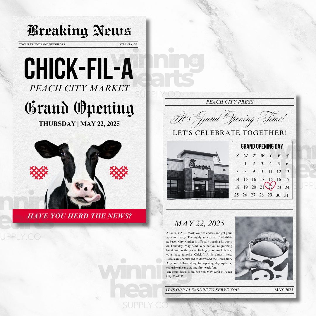 Grand Opening Newspaper – Custom Design