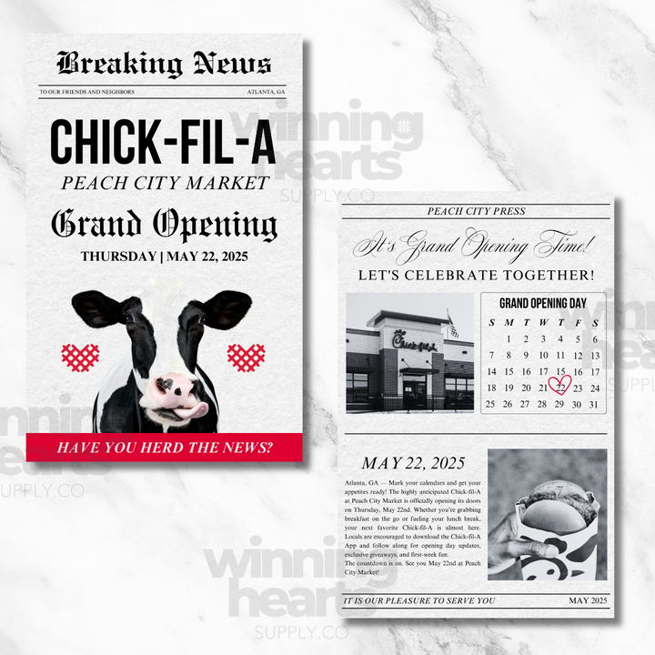 Grand Opening Newspaper – Custom Design