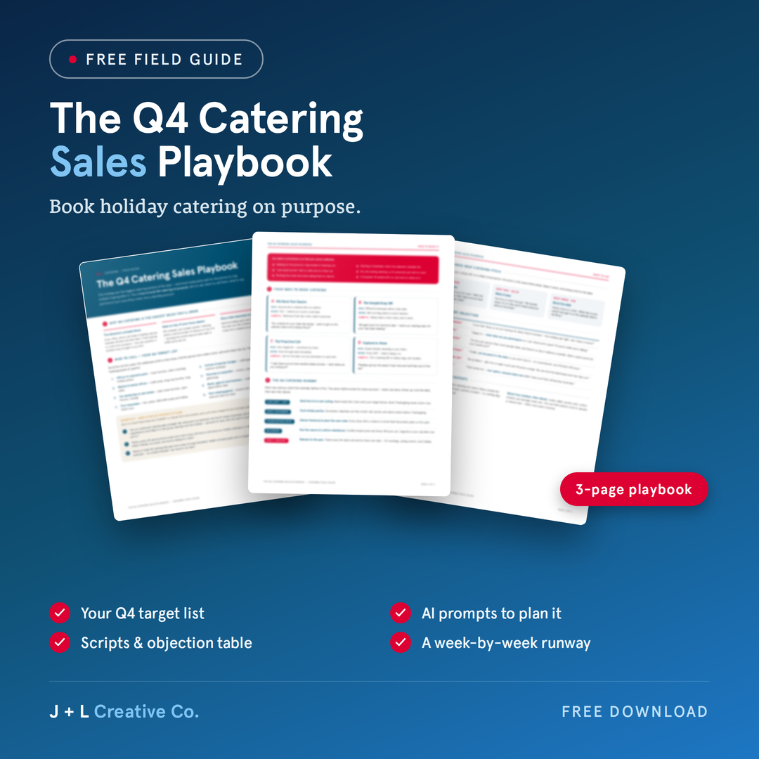 The Q4 Catering Sales Playbook