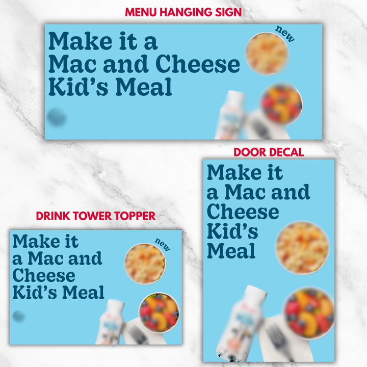 Mac & Cheese Kid's Meal Launch Kit