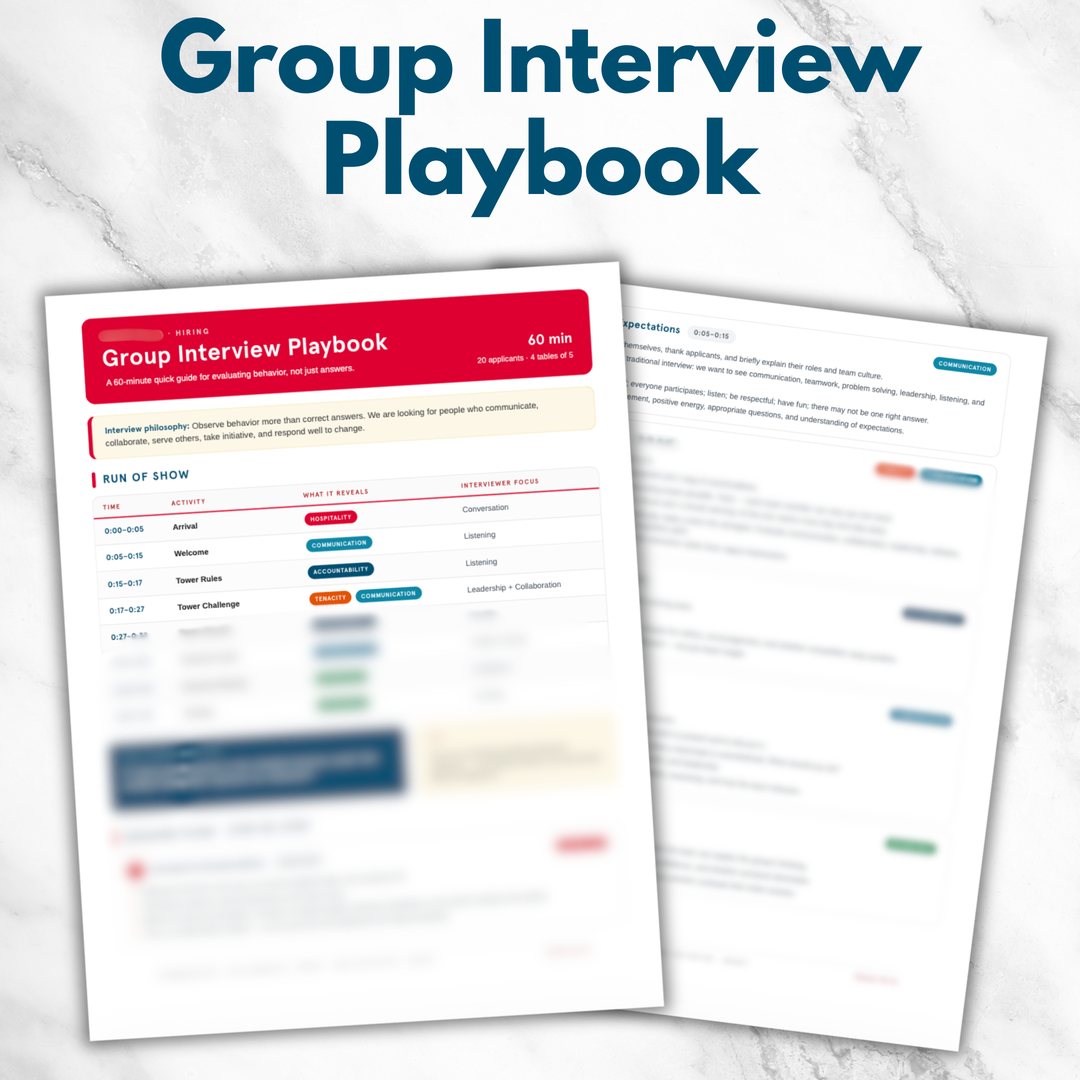 Group Interview Playbook & Toolkit