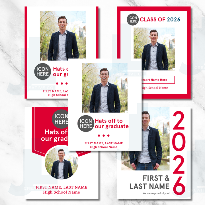 Graduate - Social Media Canva Template