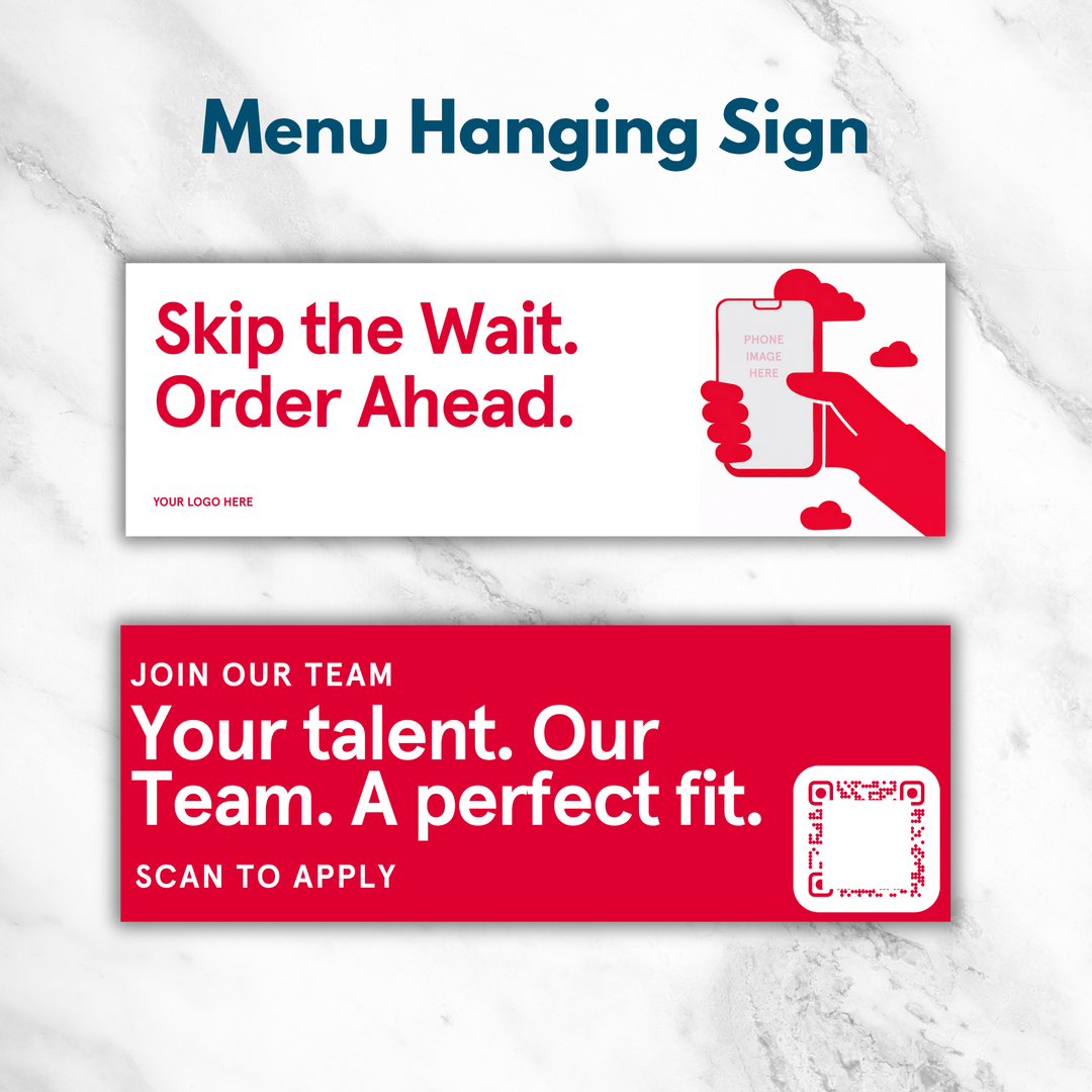 Menu Hanging Signage
