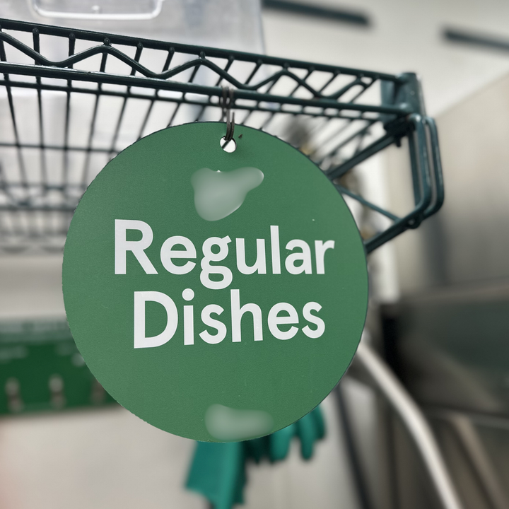 Raw / Regular Dishes Sign