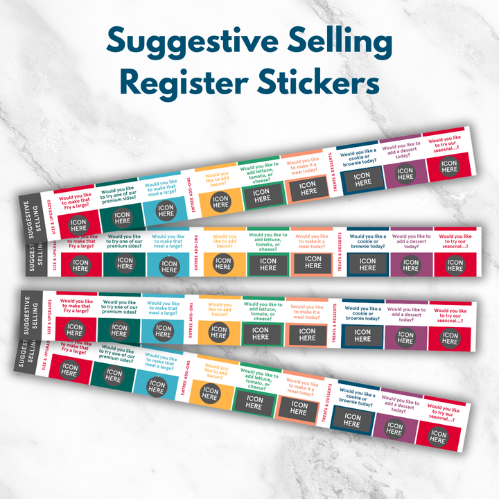 Suggestive Selling Register Stickers (+ FREE GUIDE)