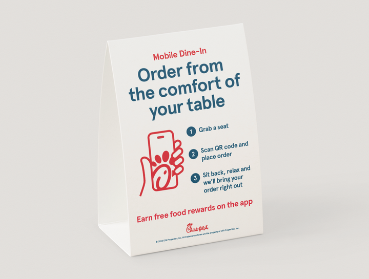 NEW! Mobile Dine-In Table Tent