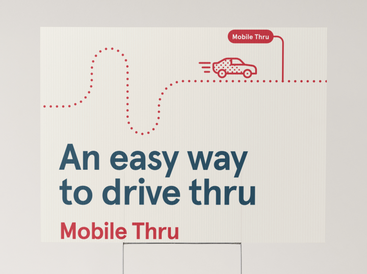 Mobile Thru Yard Sign