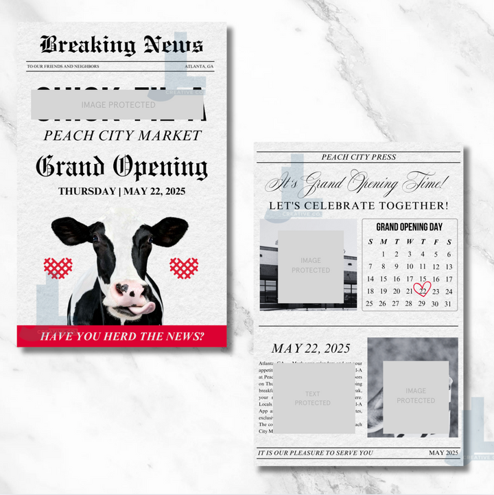 Grand Opening Newspaper – Custom Design