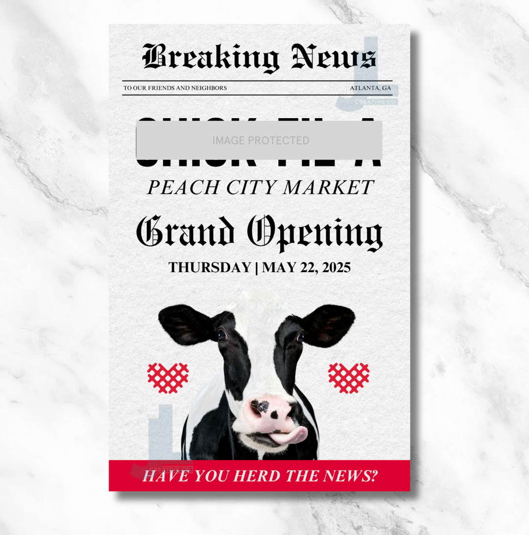 Grand Opening Newspaper – Custom Design