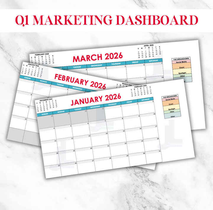 2026 Marketing Dashboard Calendar