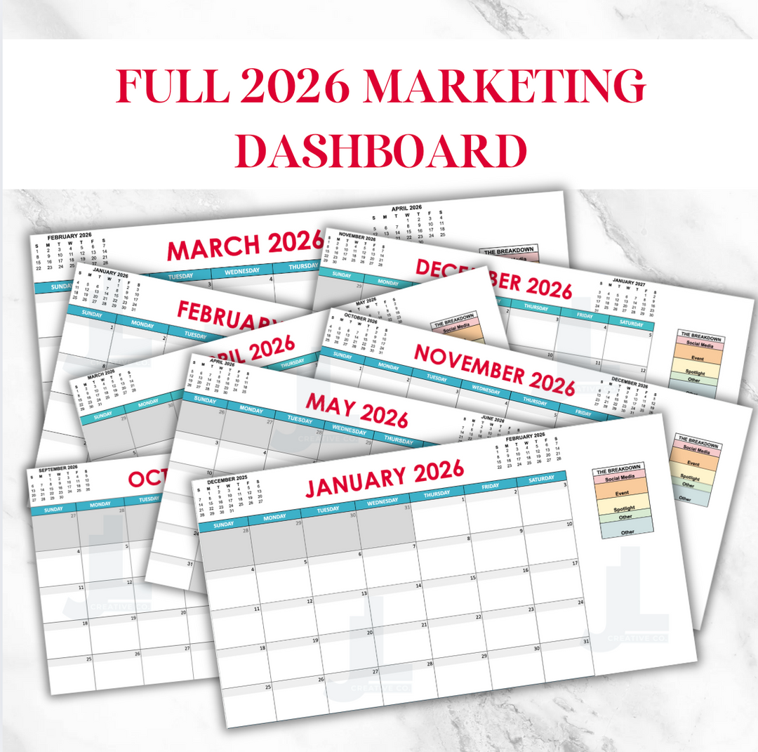 2026 Marketing Dashboard Calendar