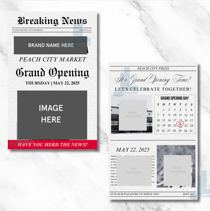 Grand Opening Newspaper (Custom)