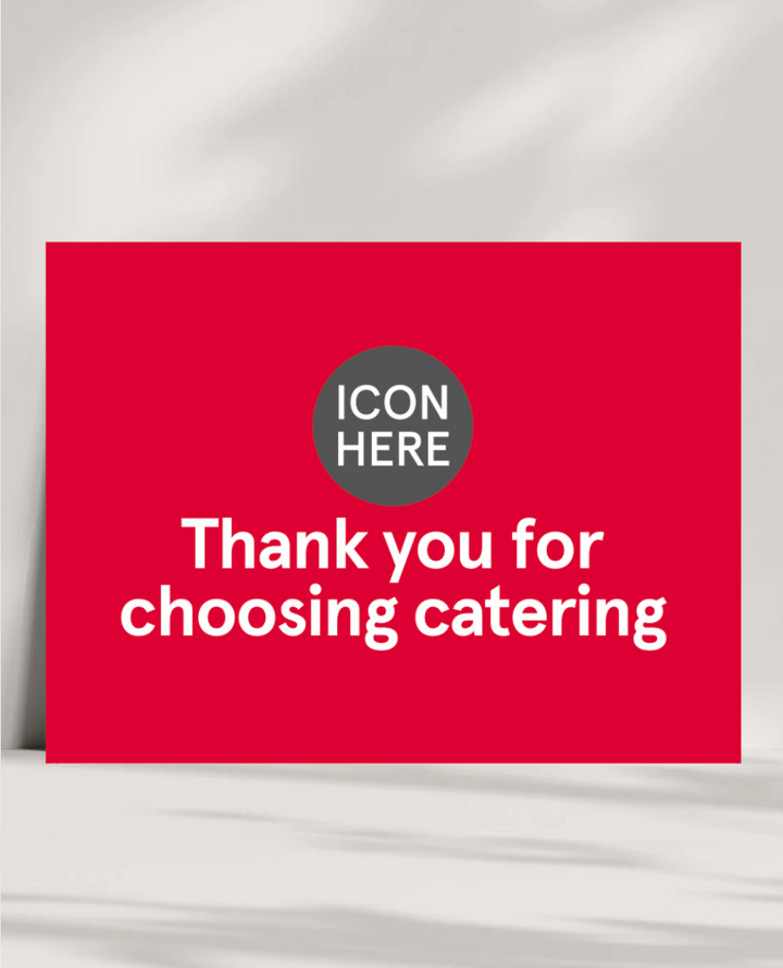 Catering Thank You Cards
