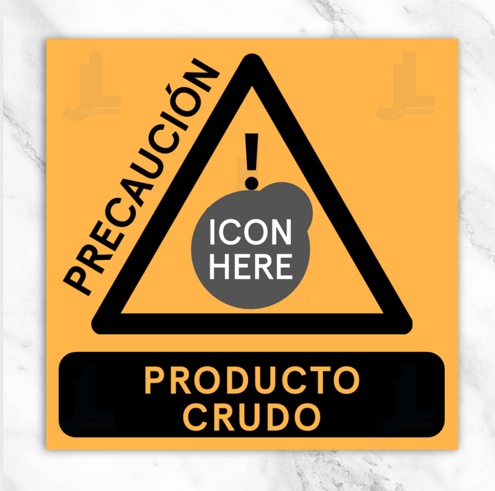 Caution Raw Labels
